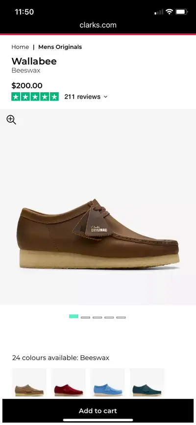 Clark’s Willoughby EU size 42.5 US size mens 9 ladies 10.5, View more