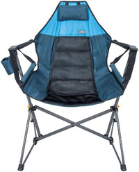 RIO Folding Camping Swinging Hammock Chair (Blue)