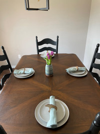 Solid Wood Dining Table & Chairs