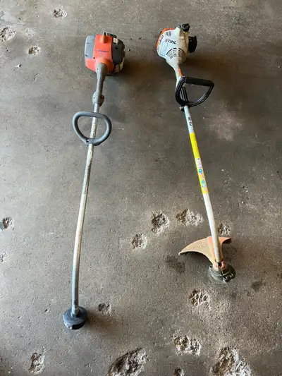 Two not running as is weed trimmers message me meet in Milton for pick up