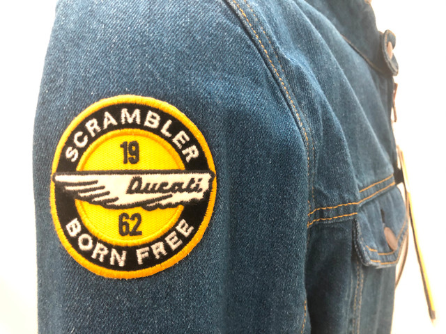 Ducati Scrambler Trucker Patch Denim Jacket NEW Men's XL and XXL in Men's in Barrie - Image 3