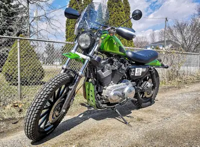 Unique 2009 Harley Davidson XL883 - One of a kind and probably the best custom scrambler. This bike...