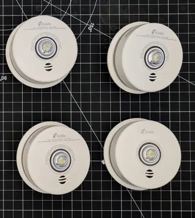 3 of Kidde 3-in-1 LED Strobe and 10-Year Talking Smoke & Carbon Monoxide (CO) Alarm Model: P4010ACLE...