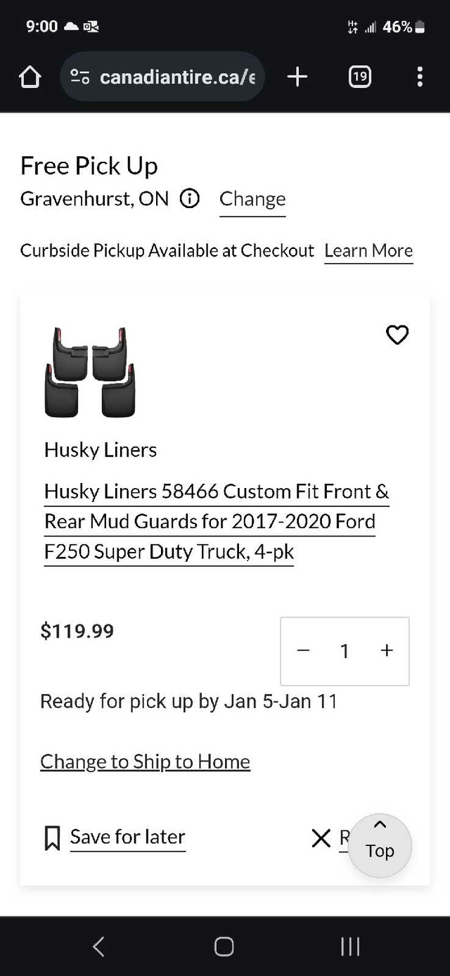 Ford f250 husky mudflaps in Auto Body Parts in Muskoka - Image 2
