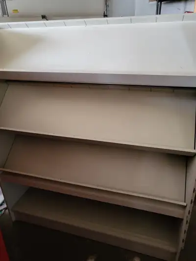 Tiered Book/Magazine Shelf & Slat Wall Displayer Unit, View more
