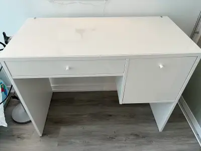 IKEA MICKE Desk with drawer and cabinet, View more