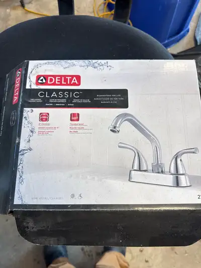 delta classic two handle laundry faucet, Chrome, View more