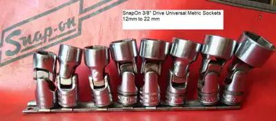 SnapOn 3/8Drive Metric Universal Socket Set, View more