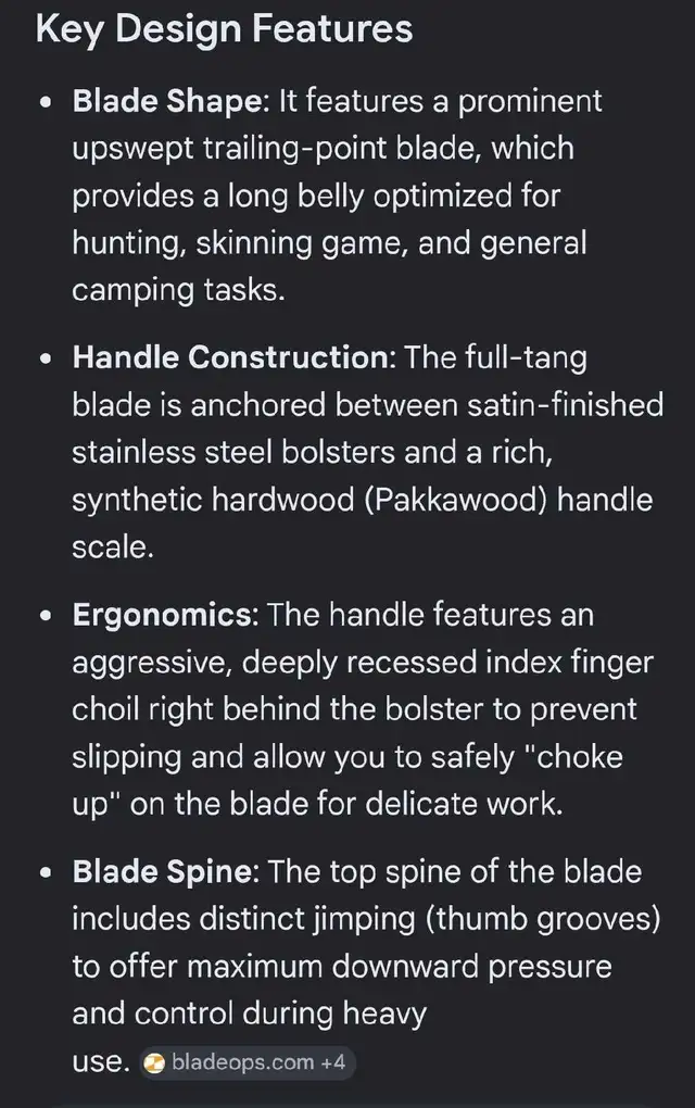 SOG woodline WD-01 large fixed blade knife with leather sheath in Fishing, Camping & Outdoors in Winnipeg - Image 11
