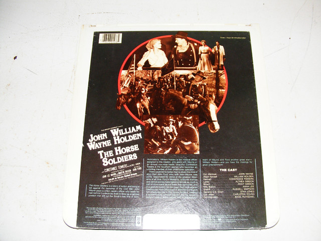 1982 Vintage Laser Video Disc - The Horse Solders in Arts & Collectibles in Saint John - Image 2