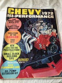 VINTAGE 1972 CHEVY HI-PERFORMANCE EVOLUTION OF CAMARO #M1238