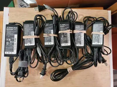 Chargeur Lenovo avec gros connecteur rond gris, View more