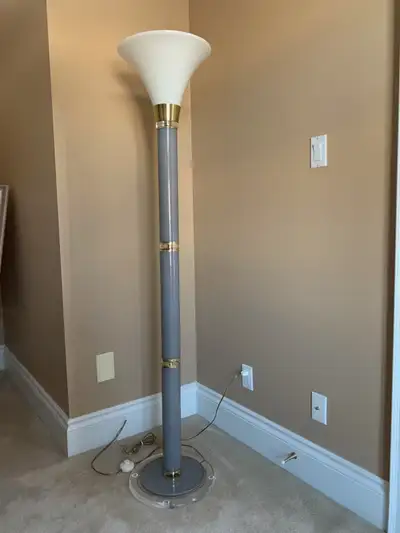 Postmodern Lucite Floor Lamp (~1980's), View more