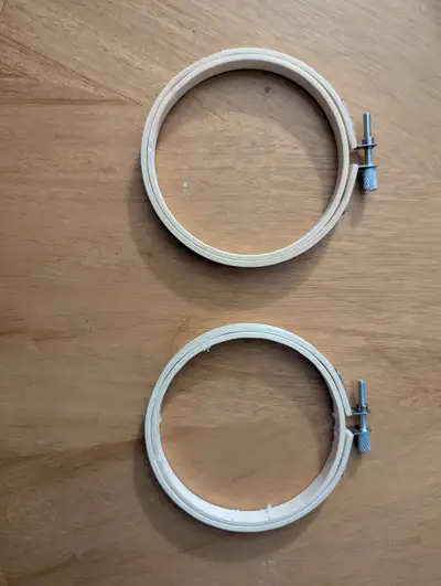 4" embroidery / cross stitch hoops - 2 available, View more