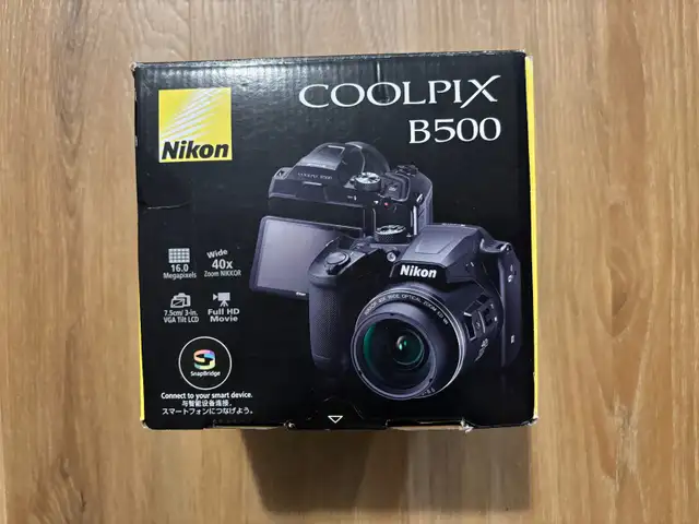 Nikon Coolpix B500 Digital Camera 16MP 40x Zoom w/ 64GB Card+Box in Cameras & Camcorders in City of Toronto - Image 2