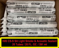 (NEW) Hilti CS-S SA Light Smoke & Acoustic Sealant (20 Tubes)
