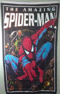 The Amazing Spiderman Flag with header and brass Grommets - 3X5