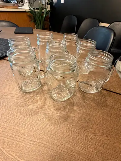 Lot 8 verres pot masson avec poignée , View more