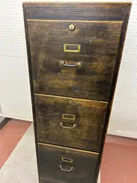 Wooden 3 drawer filing cabinet 