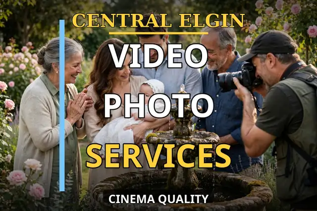 Central Elgin Wedding Videography: Photo & Video from $150