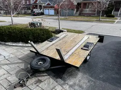 Selling a purpose-built motocross trailer, ideal for hauling 2 dirt bikes. Solid frame with a custom...