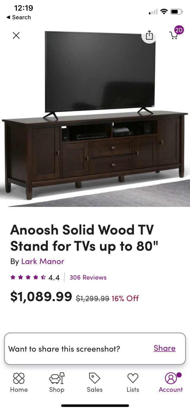 Black Friday sale 2 days only: Television stand in Home Décor & Accents in City of Montréal - Image 3