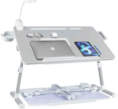 iXTRA Laptop Lap Desk with Cooling Fan, 27.56" x 17.71" Grey, View more