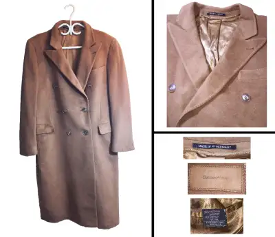 Men's Cashmere-Vicuna Double-breasted Coat - Made in W. Germany, View more
