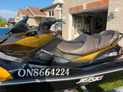 2023 Kawasaki Ultra LX with trailer, 75 hours of use. Winterized. In very good condition. No trades