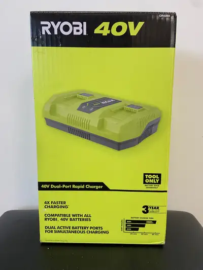 Ryobi 40V Rapid Charger, View more