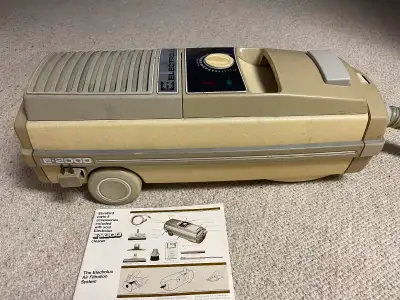Older Electrolux E2000 one owner vacuum cleaner with new hose and on switch. Great working condition...