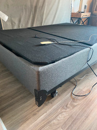 Automatic Bed: Head raises with wired remote - Double Bed Frame