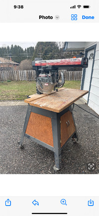 Radial arm saw and stand