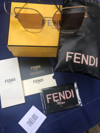 New Authentic The Fendi Stripes  Sunglasses