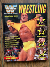 WWF WRESTLING:THE OFFICIAL BOOK By Edward R. Ricciuti -Hardcover