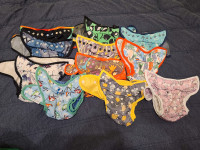 Lot of Best Bottoms cloth diapers from birth to toddler!