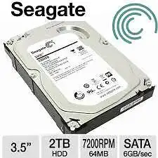 SEGATE 7200 RPM 2TB in perfect working conidtion INTERNAL HDD, View more