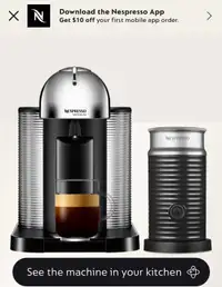 Coffee machine - Vertuo Round Head & Aeroccino