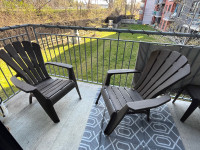 2 Adirondack balcony/patio chairs!