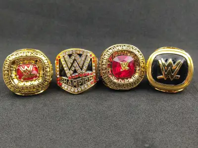 4pcs WWE Hall Of Fame Rings 2004 2008 2015 2016 No Box, View more