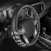 Cat Truck Steering Wheel Cover - Gray