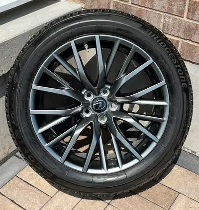 2016 and up; Tire Size 235 55 20, OEM 20" Lexus RX 350 F Sport 3 Rims and factory equipment, Bridges...