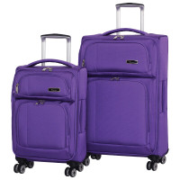 IT Luggage Edmonton  2Pc 8-Wheel SoftSide Luggage - NEW IN BOX