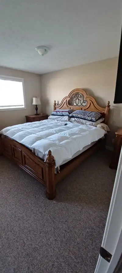 Fully furnished master bedroom with walk-in closet. Adjoining bathroom with two entrances. Amenities...