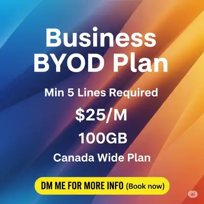 High-Data Plan – $25/Line with 5-Line Setup, View more