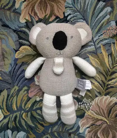 Plush Koko Koala Cotton Knit Bear with Rattle, View more