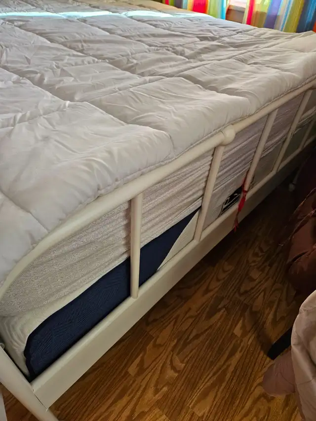 250$  includes Queen bed,  Tempur-Pedic matress and box spring. in Beds & Mattresses in Charlottetown - Image 4