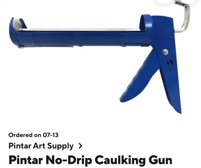 2 new piece caulking set: caulking tool with tube of caulking