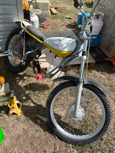 1974 Yamaha Ty 250 all parts for a running vintage trials bike. Requires a new shift stopper in the...