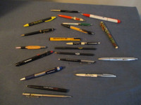 LOT OF 20 VINTAGE BALL POINT PENS-ADVERTISING-COLLECTIBLE!